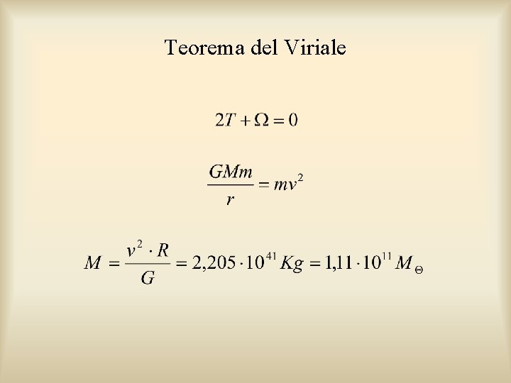 Teorema del Viriale 
