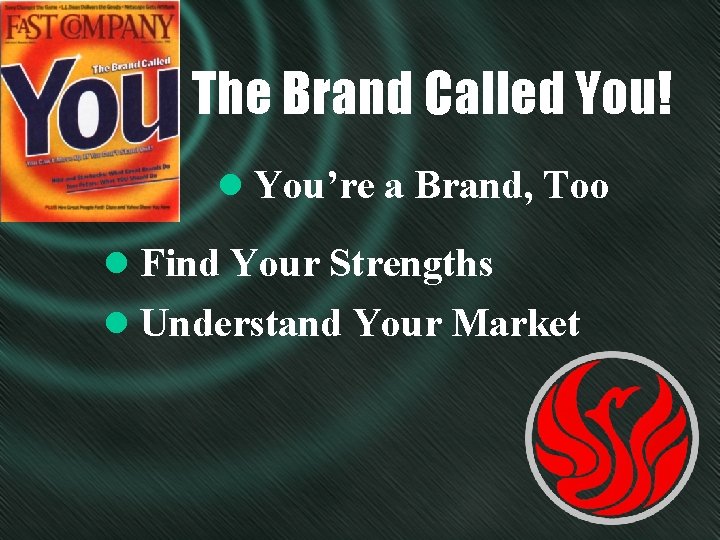 The Brand Called You! l You’re a Brand, Too l Find Your Strengths l