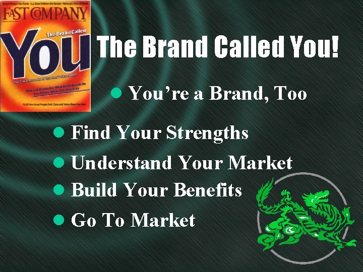 The Brand Called You! l You’re a Brand, Too l Find Your Strengths l