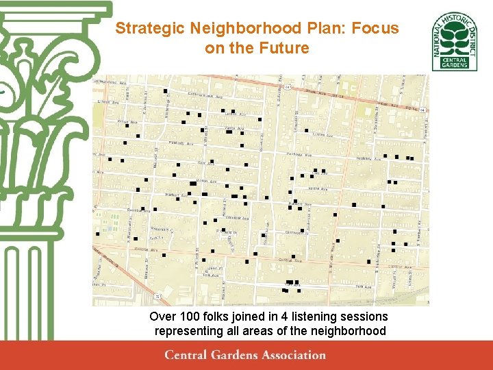 Strategic Neighborhood Plan: Focus on the Future Central Gardens Neighborhood Association Annual Meeting Monday,