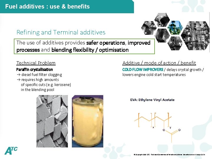 Fuel additives : use & benefits Refining and Terminal additives The use of additives