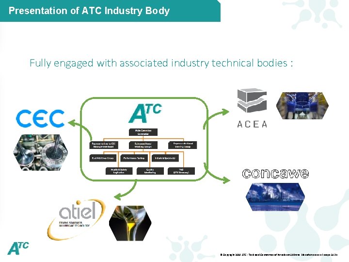 Presentation of ATC Industry Body Fully engaged with associated industry technical bodies : TOTAL