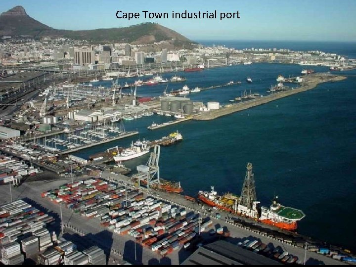 Cape Town industrial port 