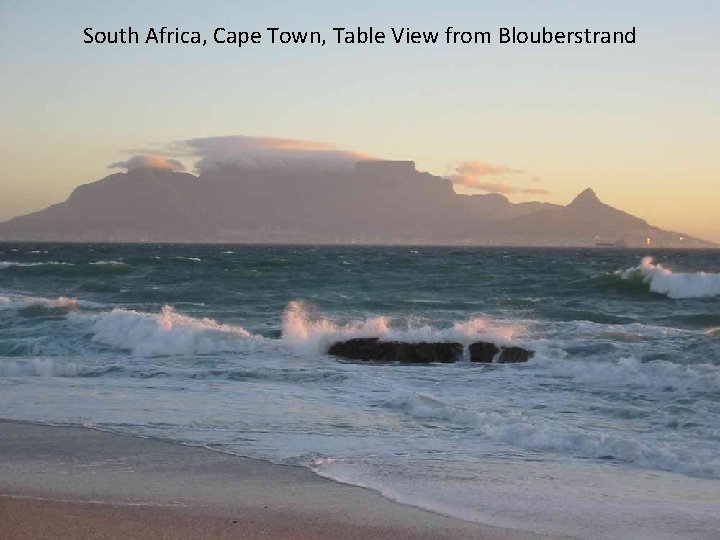 South Africa, Cape Town, Table View from Blouberstrand 