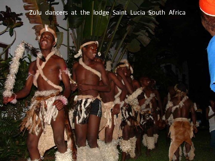 Zulu dancers at the lodge Saint Lucia South Africa 