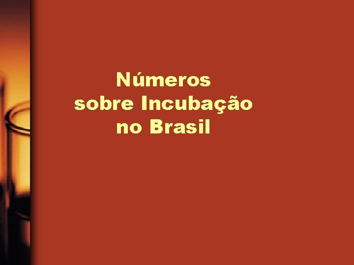 Números sobre Incubação no Brasil 