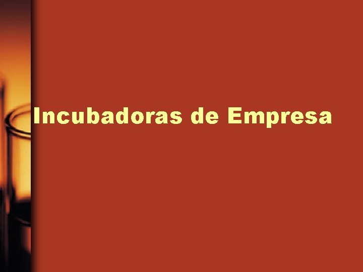 Incubadoras de Empresa 