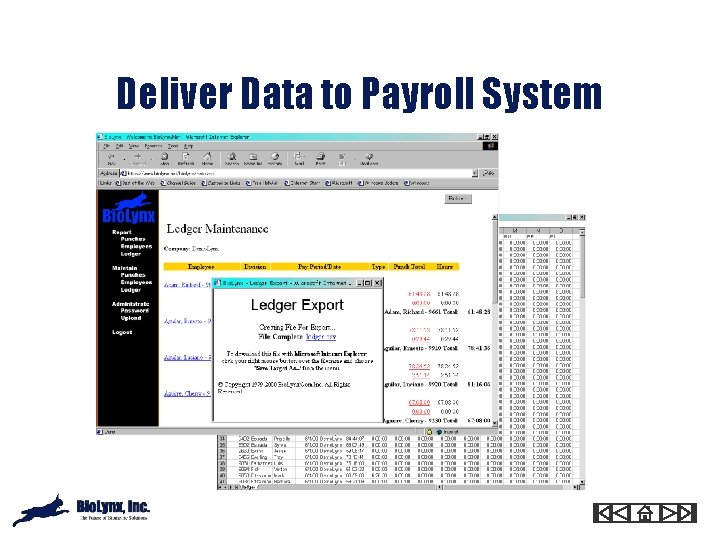 Deliver Data to Payroll System 