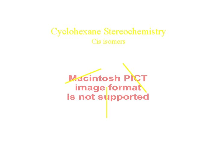 Cyclohexane Stereochemistry Cis isomers 