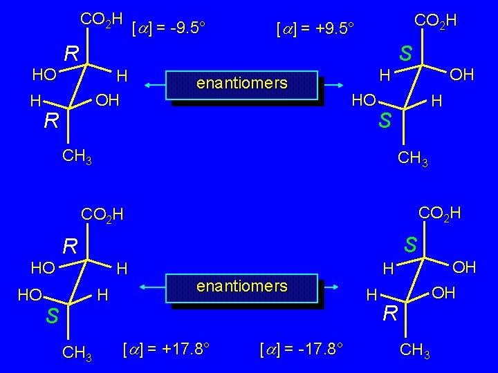 CO 2 H HO H [ ] = -9. 5° CO 2 H [