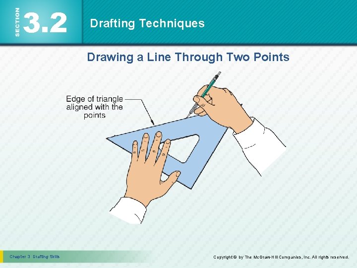 3. 2 Drafting Techniques Drawing a Line Through Two Points Chapter 3 Drafting Skills
