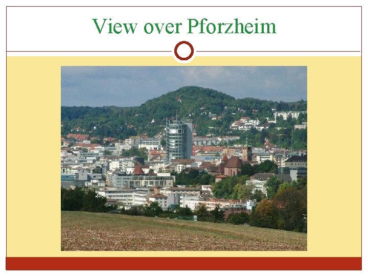 View over Pforzheim 