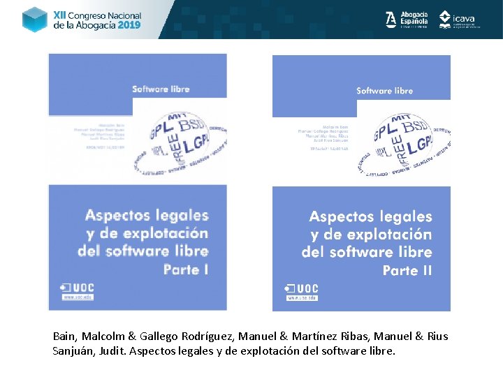 Bain, Malcolm & Gallego Rodríguez, Manuel & Martínez Ribas, Manuel & Rius Sanjuán, Judit.