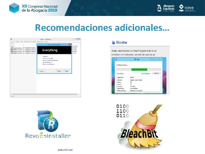 Recomendaciones adicionales… 