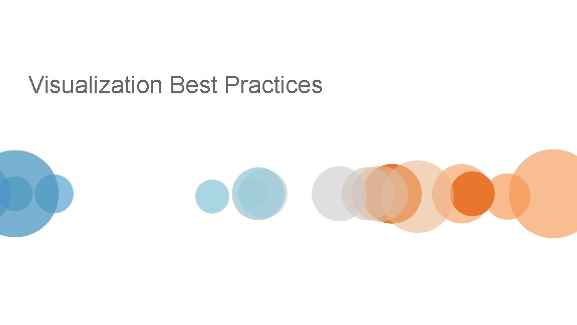 Visualization Best Practices 