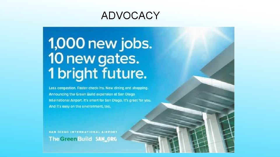 ADVOCACY 