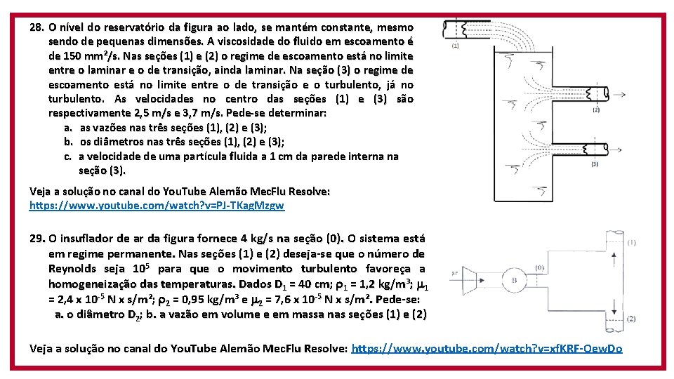 28. O nível do reservatório da figura ao lado, se mantém constante, mesmo sendo