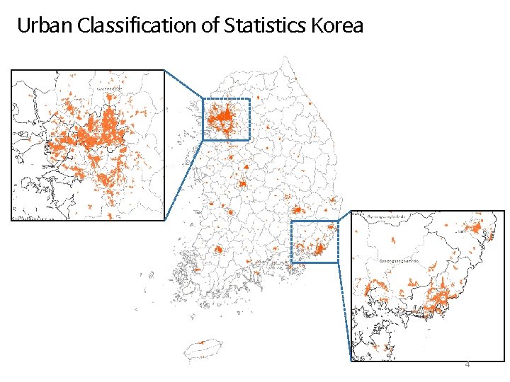 Urban Classification of Statistics Korea 4 