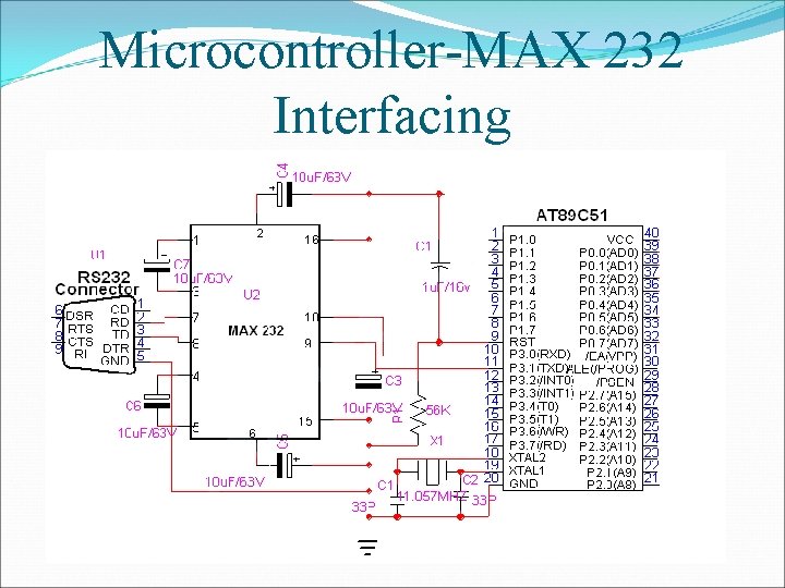Microcontroller-MAX 232 Interfacing 