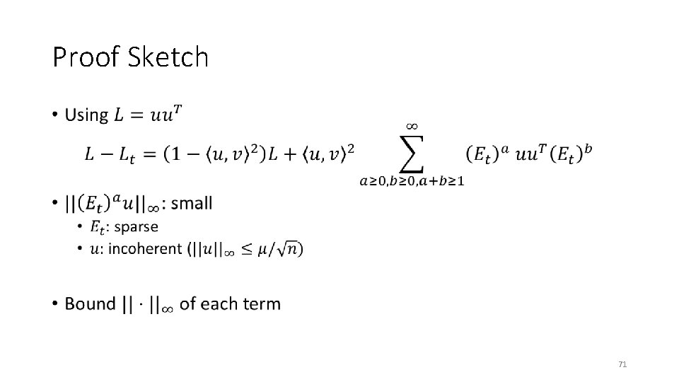 Proof Sketch • 71 