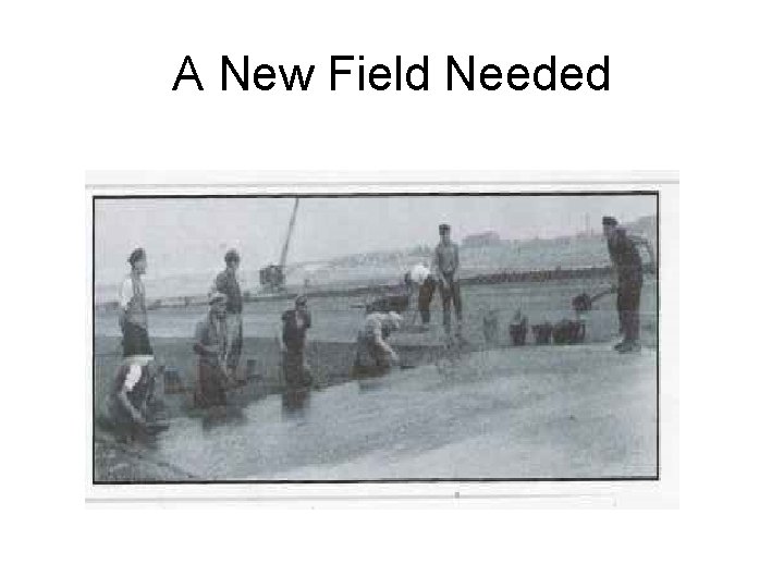 A New Field Needed 