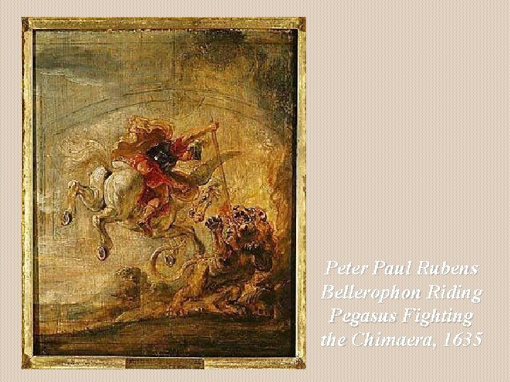 Peter Paul Rubens Bellerophon Riding Pegasus Fighting the Chimaera, 1635 