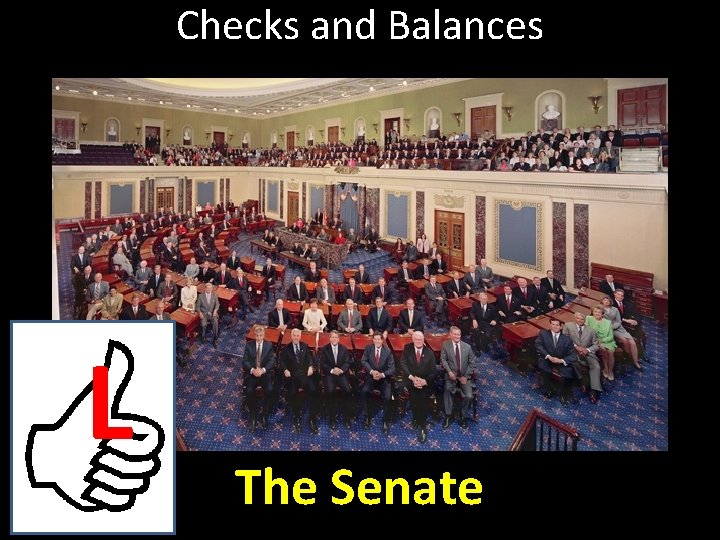 Checks and Balances L The Senate 