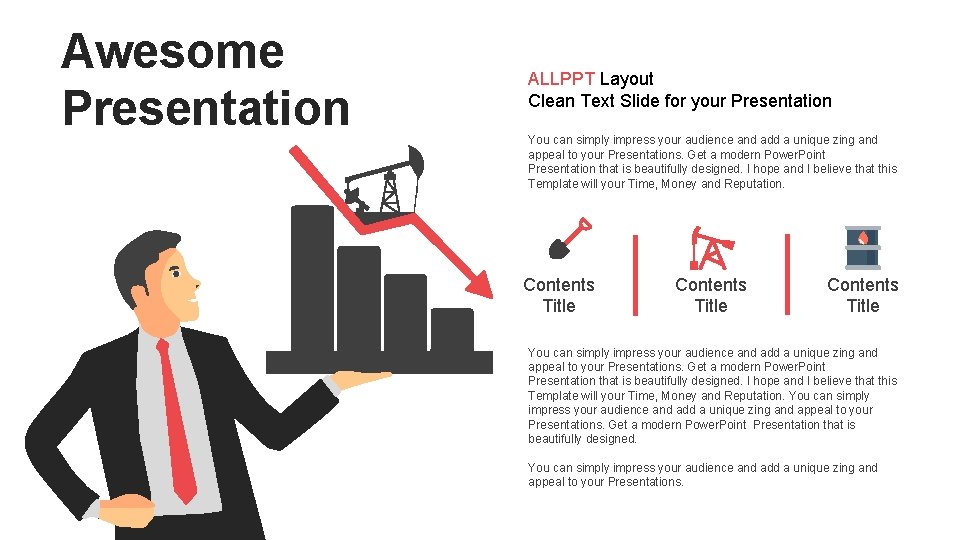 Awesome Presentation ALLPPT Layout Clean Text Slide for your Presentation You can simply impress