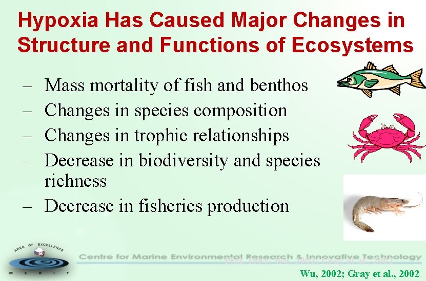 Hypoxia Has Caused Major Changes in Structure and Functions of Ecosystems – – Mass