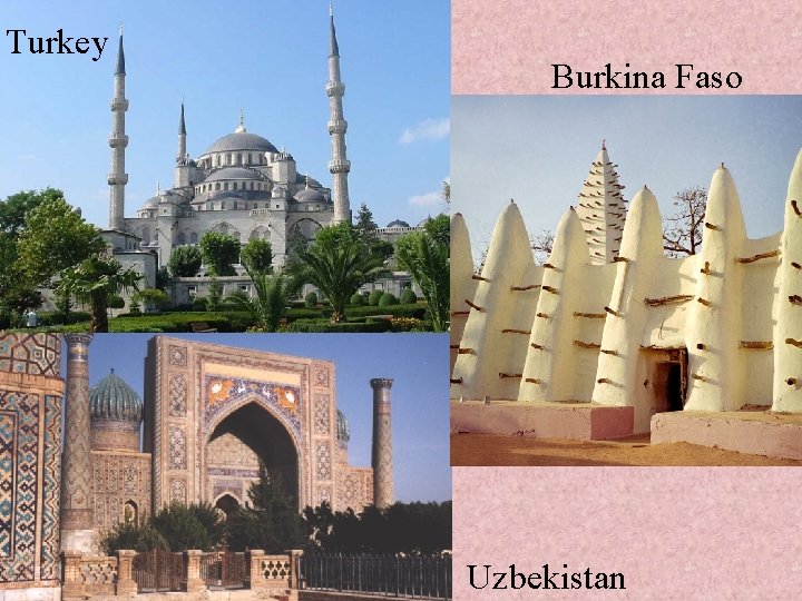 Turkey Burkina Faso Uzbekistan 