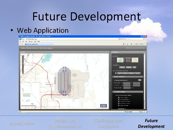 Future Development • Web Application Introduction Design and Implementation Challenge and Conclusion Future Development