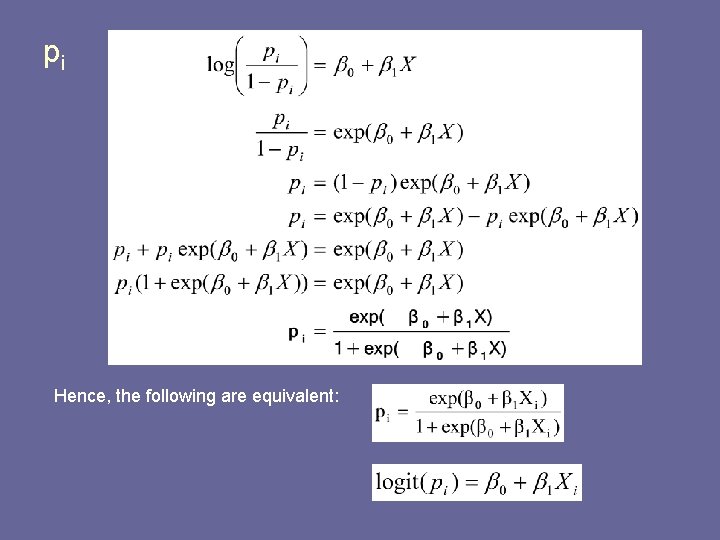 pi Hence, the following are equivalent: 