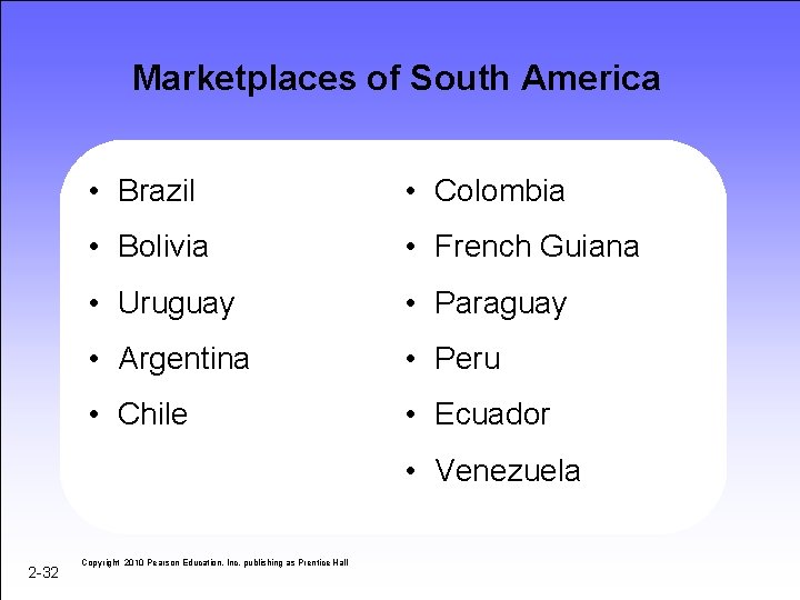 Marketplaces of South America • Brazil • Colombia • Bolivia • French Guiana •