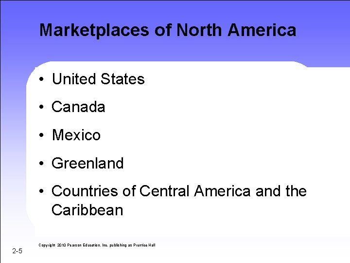 Marketplaces of North America • United States • Canada • Mexico • Greenland •