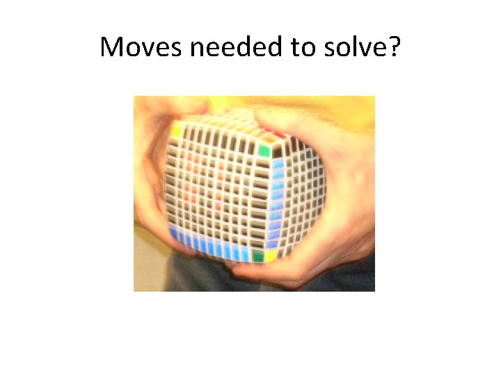 Moves needed to solve? 