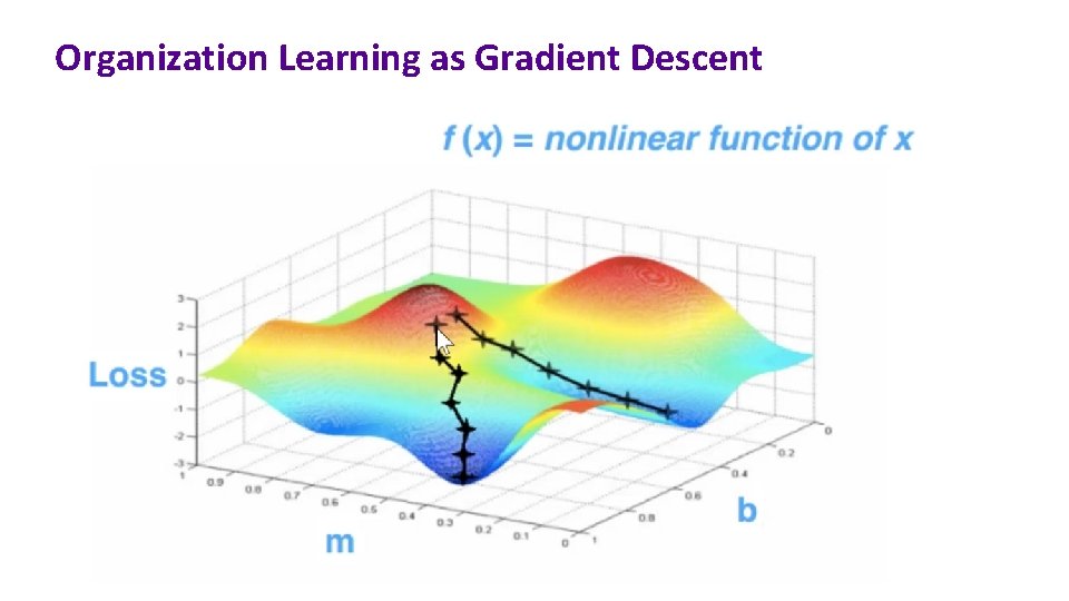 Organization Learning as Gradient Descent 3 
