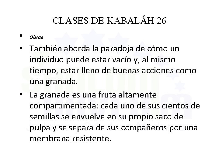 CLASES DE KABALÁH 26 • Obras • También aborda la paradoja de cómo un