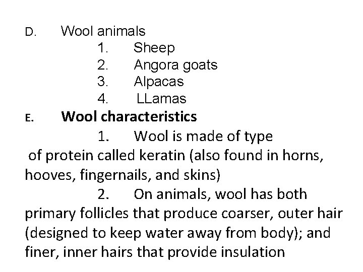 Fiber Science Animal Fibers Lesson 2 I Wool