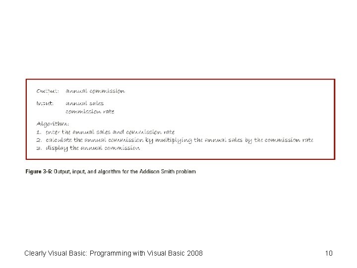 Clearly Visual Basic: Programming with Visual Basic 2008 10 