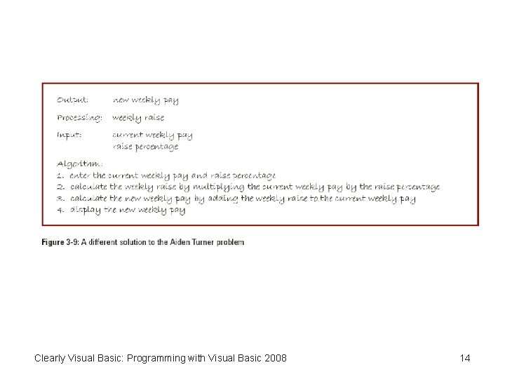 Clearly Visual Basic: Programming with Visual Basic 2008 14 