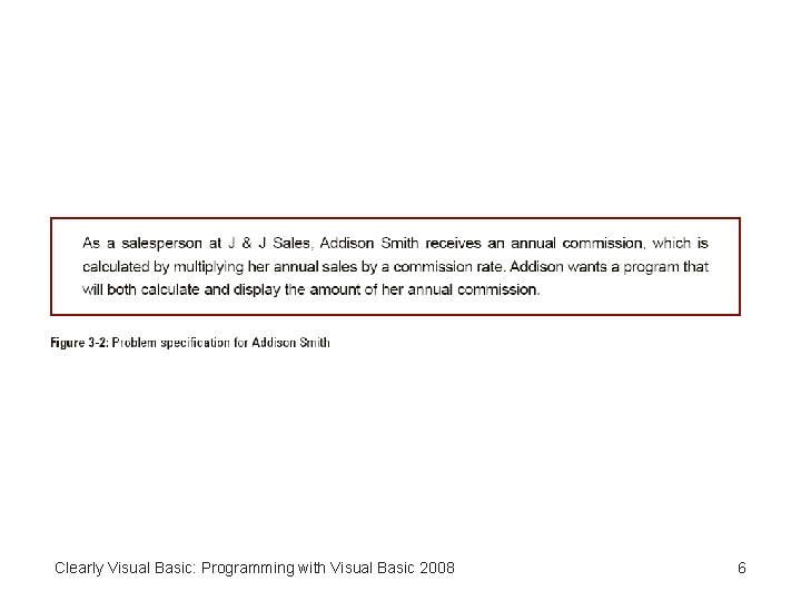 Clearly Visual Basic: Programming with Visual Basic 2008 6 