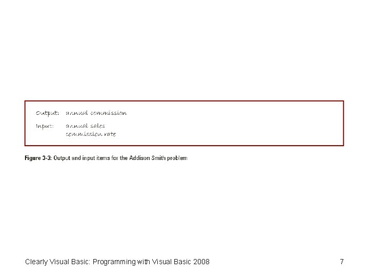 Clearly Visual Basic: Programming with Visual Basic 2008 7 Clearly Visual Basic: Programming with Visual Basic 2008 7