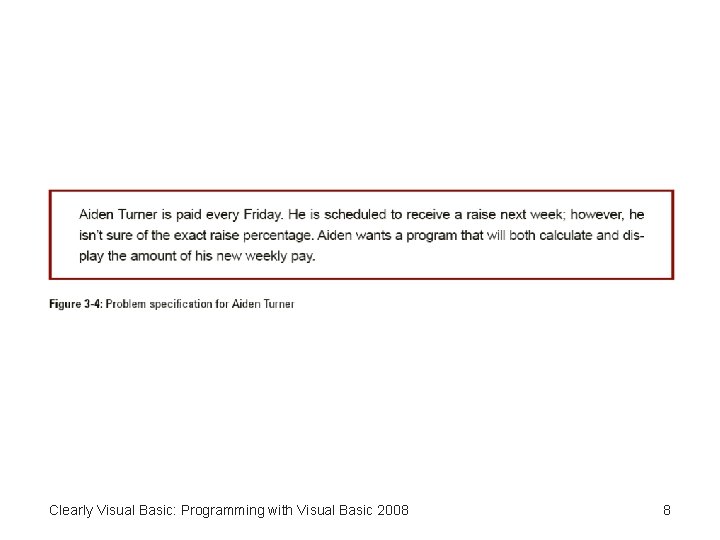 Clearly Visual Basic: Programming with Visual Basic 2008 8 