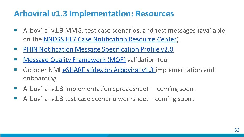 Arboviral v 1. 3 Implementation: Resources § Arboviral v 1. 3 MMG, test case