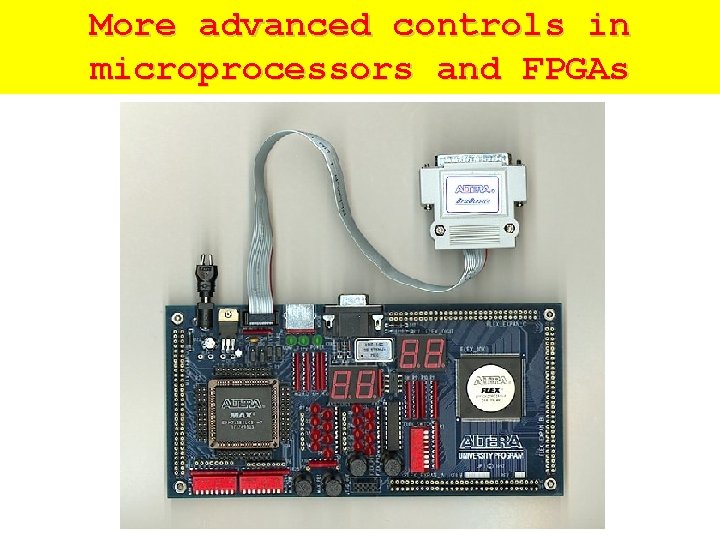 More advanced controls in microprocessors and FPGAs 