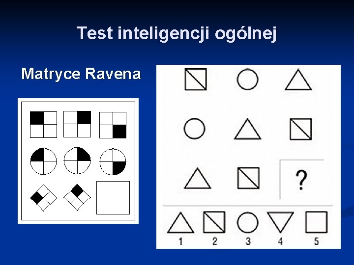 Test inteligencji ogólnej Matryce Ravena 