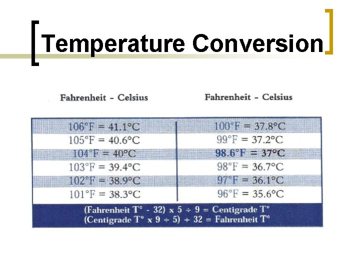 Temperature Conversion 