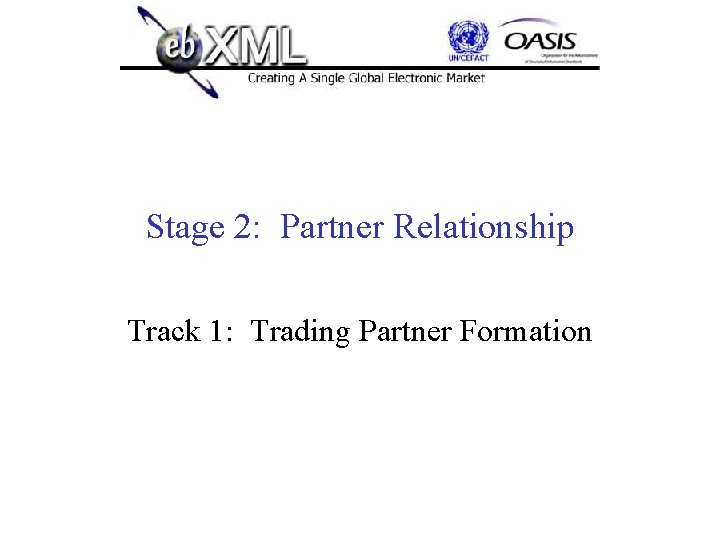 Stage 2: Partner Relationship Track 1: Trading Partner Formation 