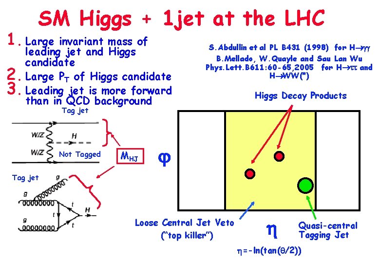 SM Higgs + 1 jet at the LHC 1. Large invariant mass of leading