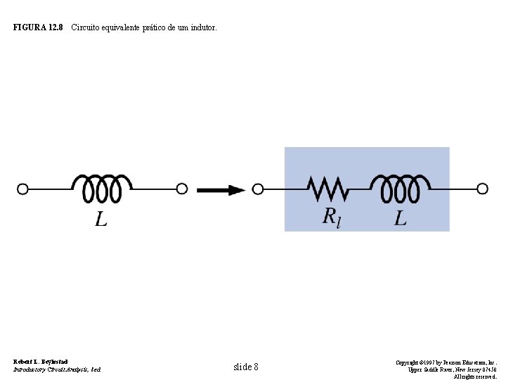 FIGURA 12. 8 Circuito equivalente prático de um indutor. Robert L. Boylestad Introductory Circuit
